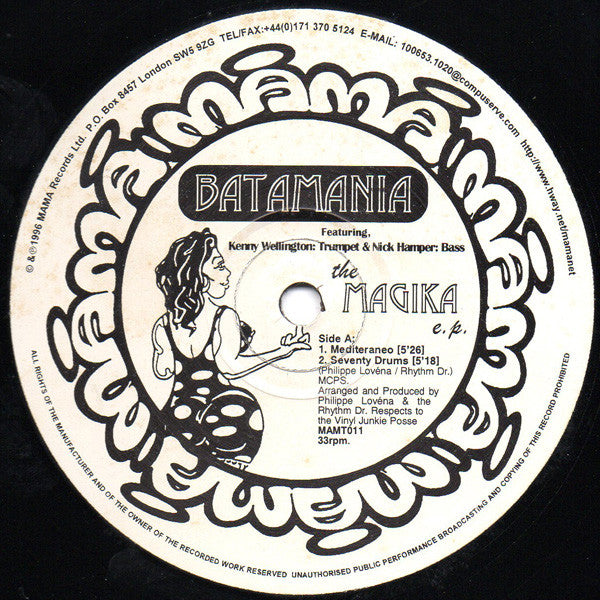 Batamania : The Magika E.P. (12", EP)