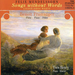 the album cover for B.F. Mendelssohn - Songs Without Words