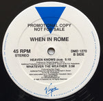 When In Rome : Heaven Knows (12", Promo, SRC)