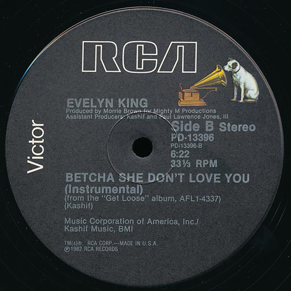 Evelyn King : Betcha She Don't Love You (12")