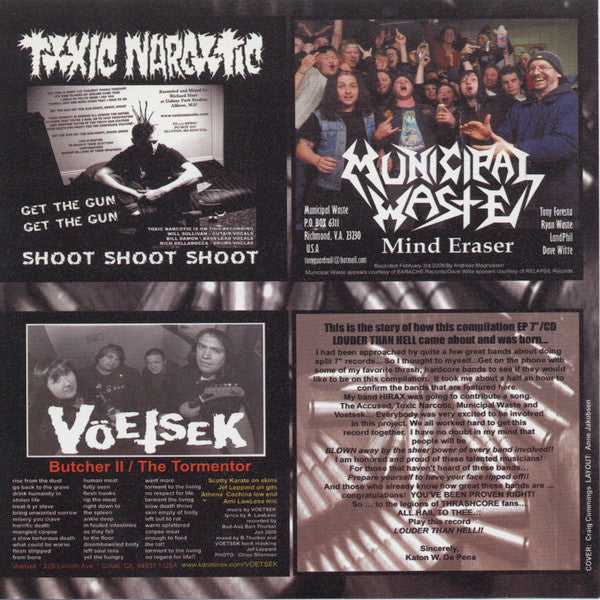 Various : Louder Than Hell (7", Comp)