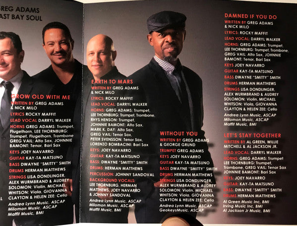 Greg Adams East Bay Soul* : That's Life (CD, Album)