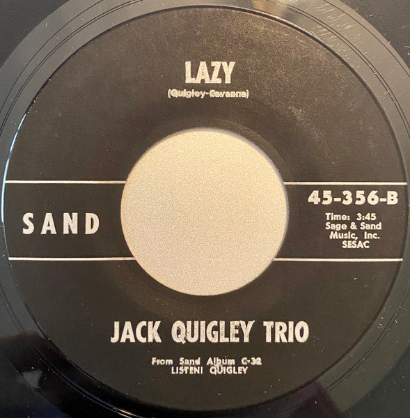 Jack Quigley Trio : Señor Caboose (7", Single)