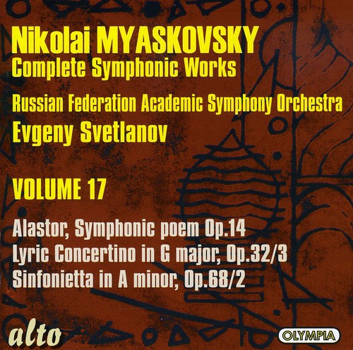 the album cover for Russian Federation Academic Symphony Orchestra; Evgent Svetlanov - Alastor Sym Poem / Lyric Concertino / Sinfonietta