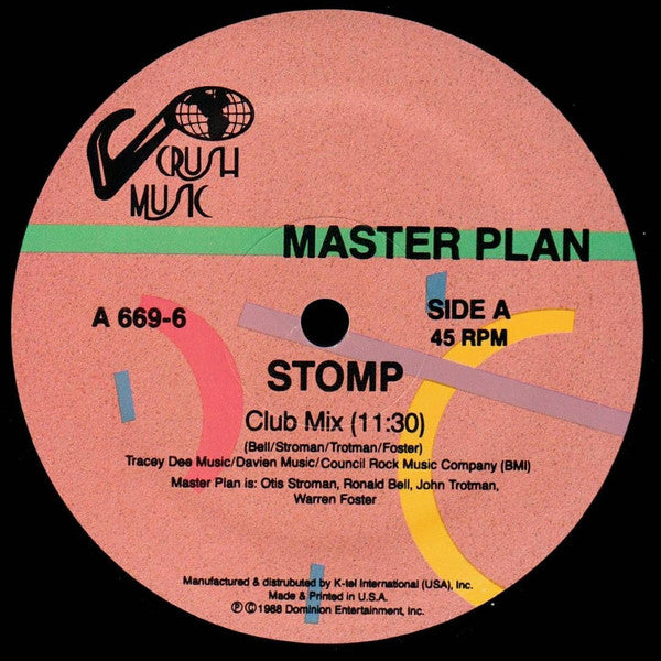 Master Plan* : Stomp (12")