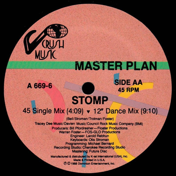 Master Plan* : Stomp (12")