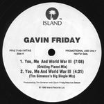 Gavin Friday : You, Me And World War III (12", Promo)