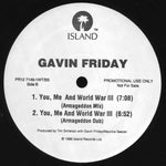 Gavin Friday : You, Me And World War III (12", Promo)