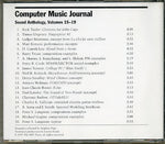 Various : Computer Music Journal Sound Anthology Volume 19, 1995 (CD, Comp)