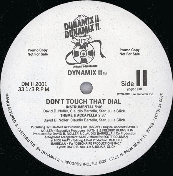 Dynamix II : Don't Touch That Dial (12", Promo, W/Lbl)