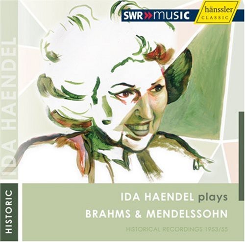 the album cover for J. BRAHMS - Plays Brahms & Mendelssohn