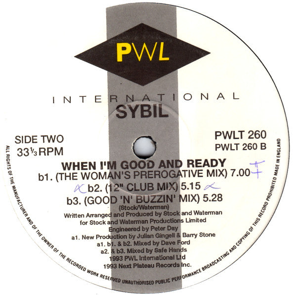 Sybil : When I'm Good And Ready (12")