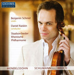 the album cover for Mendelssohn/Schumann/Bruch - Works for Violin & Orchestra