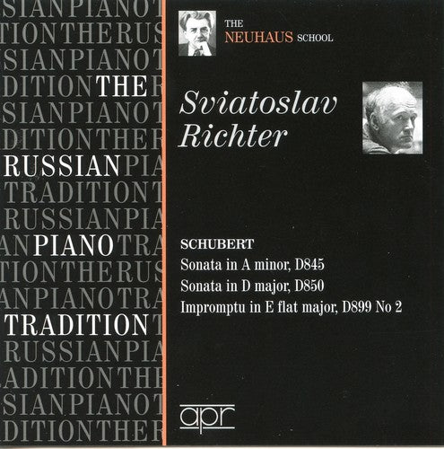 the album cover for Sviatoslav Richter - Russian Piano Tradition - Neuhaus School