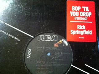 Rick Springfield : Bop 'Til You Drop (12")