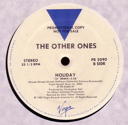 The Other Ones : Holiday (12", Promo)