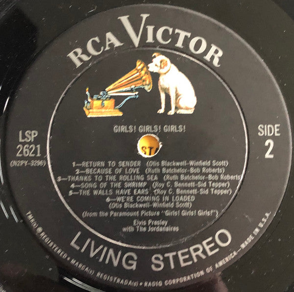 Elvis Presley : Girls! Girls! Girls! (LP, Album, Ind)