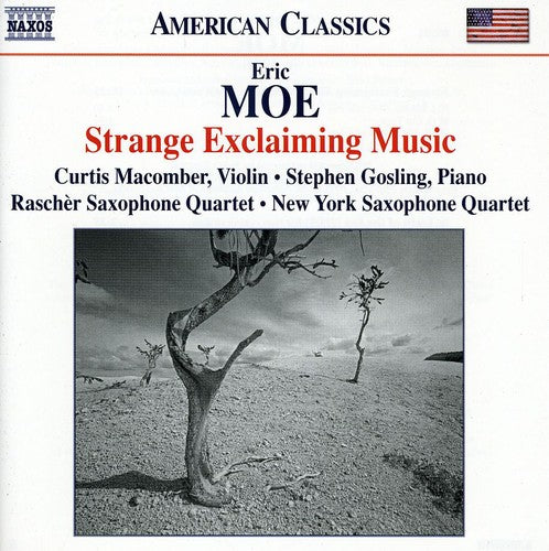 the album cover for Moe / Macomber / Rascher Saxophone Quartet - Strange Exclaiming Music