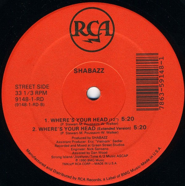 Shabazz : Glad You're In My Life (12")