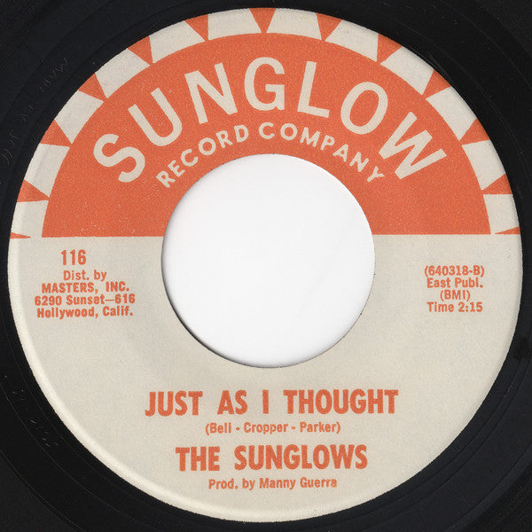 The Sunglows : Guess Who / Just As I Thought (7", Single, Mono)