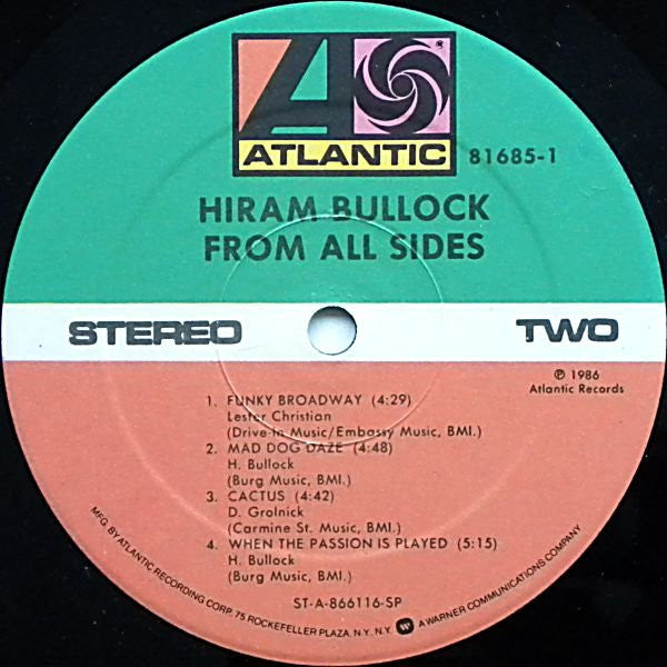 Hiram Bullock : From All Sides (LP, Album, Spe)