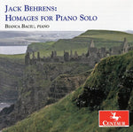 the album cover for Bianca Baciu - Homages for Piano Solo