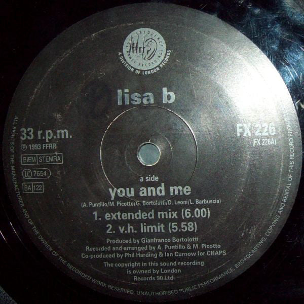 Lisa B : You & Me (12")