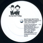 Rhythm Section Featuring Donald O : Do You Know (12")