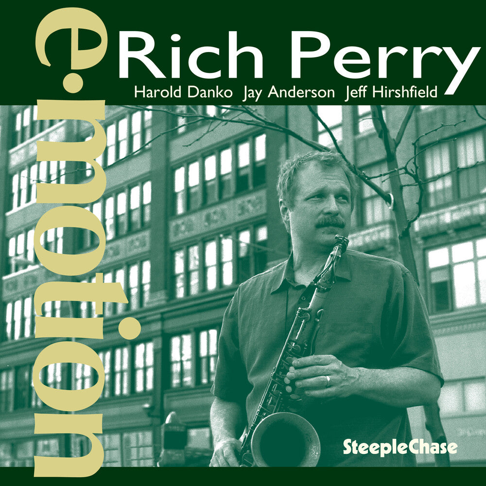 the album cover for Rich Perry - E.Motion