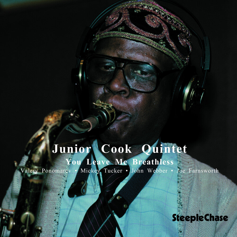the album cover for Junior Cook - You Leave Me Breathless