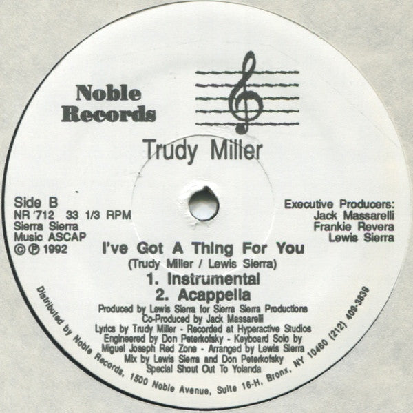 Trudy Miller : I've Got A Thing For You (12")