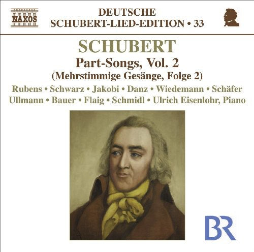 the album cover for F. SCHUBERT - Part Songs 2 Lieder Edition 33