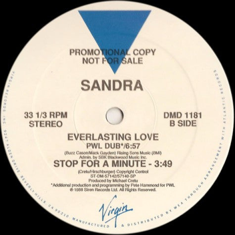 Sandra : Everlasting Love (12", Promo)