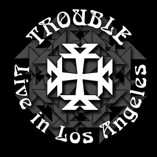 the album cover for Trouble - Live in Los Angeles