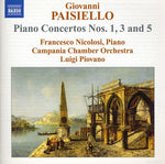 the album cover for Francesco Nicolosi - Piano Concertos Nos 1 3 & 5
