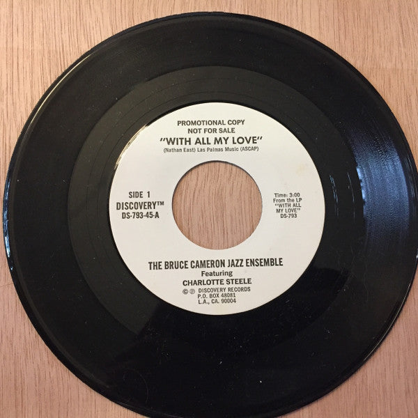Bruce Cameron Jazz Ensemble : With All My Love (7", Promo)