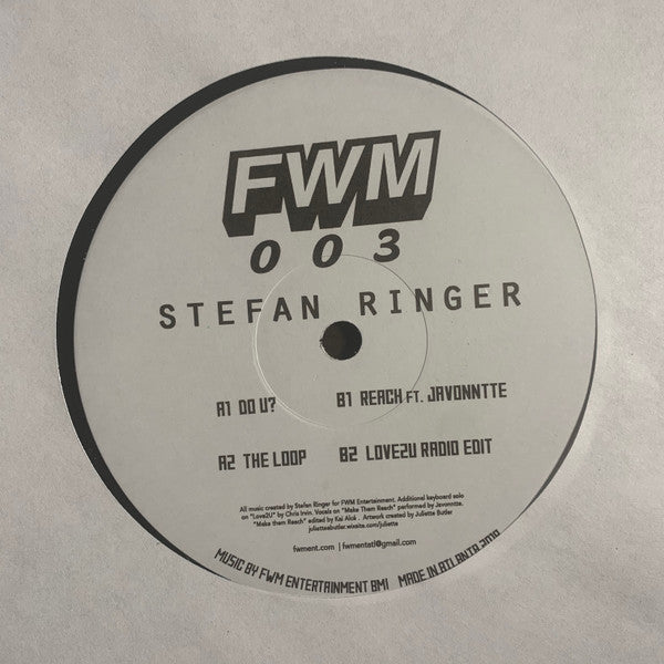 Stefan Ringer (2) : FWM 003 (12", EP)