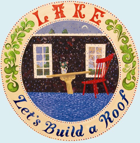 the album cover for Lake - Let's Build A Roof
