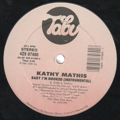Kathy Mathis : Baby I'm Hooked (12")