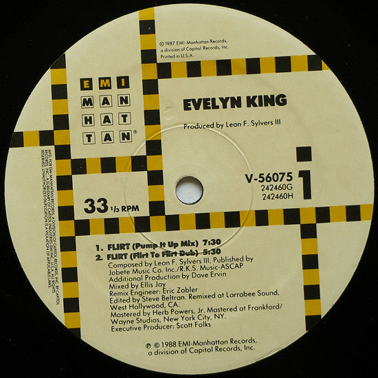 Evelyn Champagne King* : Flirt (12", Single)