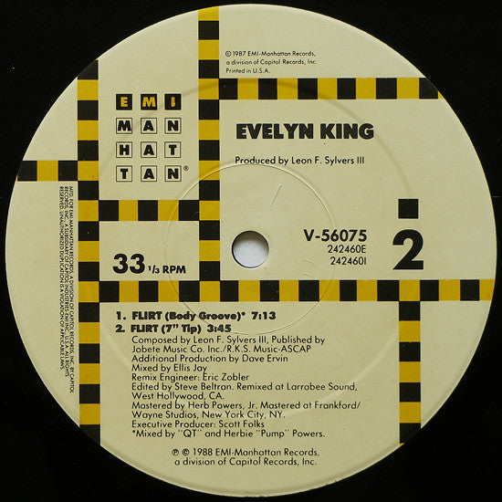 Evelyn Champagne King* : Flirt (12", Single)