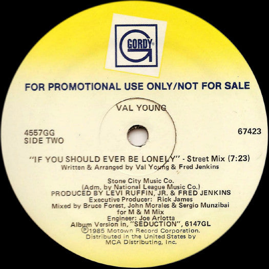Val Young : If You Should Ever Be Lonely (12", Promo)