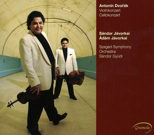 the album cover for Adam Javorkai - Violin & Cello Concertos