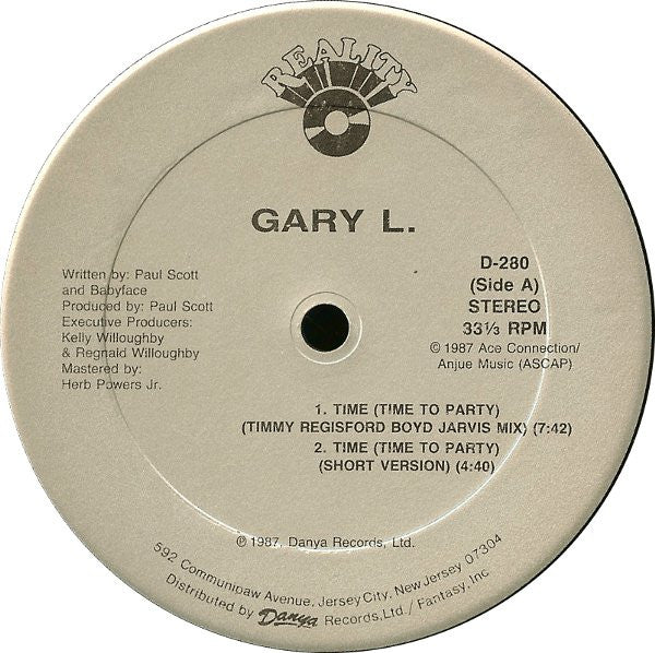 Gary L. : Time (Time To Party) (12")
