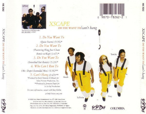 Xscape : Do You Want To / Can't Hang (CD, Maxi)