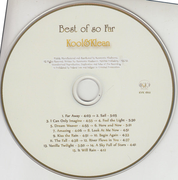 Konstantin Klashtorni : Kool & Klean - Best Of So Far (CD, Comp)