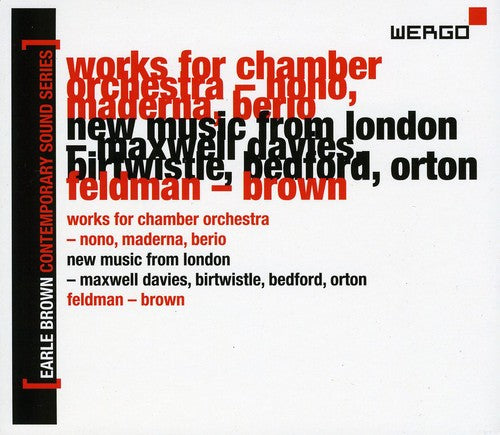 the album cover for Earle Brown Contemporary Sound - Earle Brown Contemporary Sound Series 2 / Various