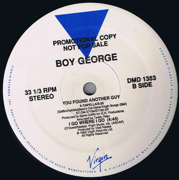 Boy George : You Found Another Guy (12", Promo)