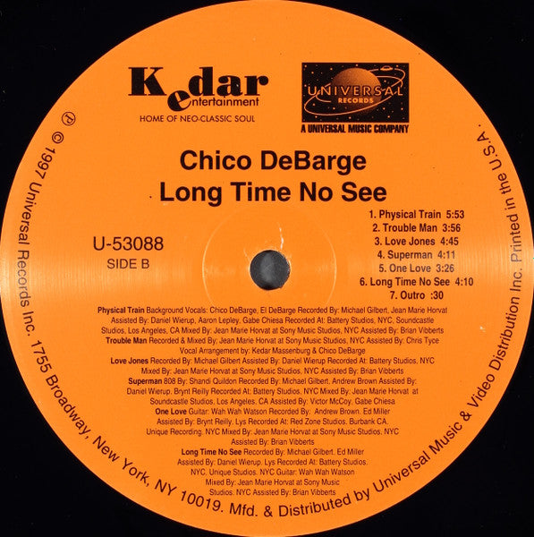 Chico DeBarge : Long Time No See (LP, Album)