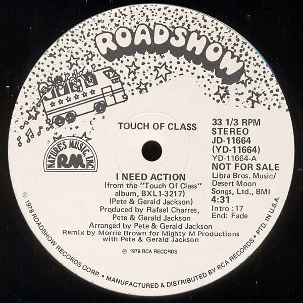 Touch Of Class : I Need Action (12", Promo)